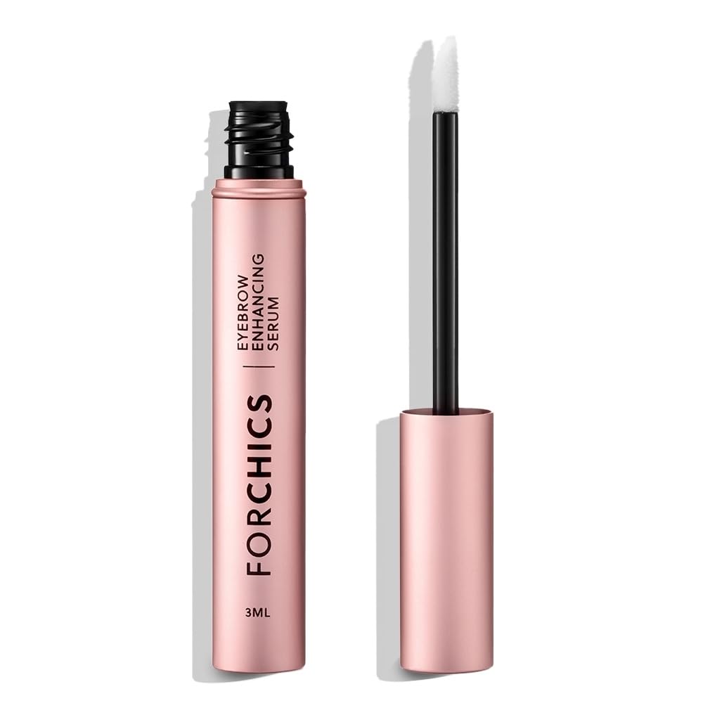 Eyebrow Growth Serum by - Natural Brow Thickening Treatment with Peptides and Biotin- Hormone-Free, Vegan and Cruelty-Free- Fuller Brows in 2 Weeks- 0.10Oz/3Ml