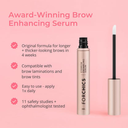 Eyebrow Growth Serum by  - Natural Brow Thickening Treatment with Peptides and Biotin- Hormone-Free, Vegan and Cruelty-Free- Fuller Brows in 2 Weeks- 0.10Oz/3Ml