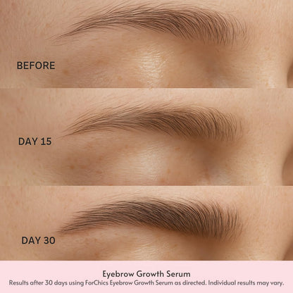 Eyebrow Growth Serum by  - Natural Brow Thickening Treatment with Peptides and Biotin- Hormone-Free, Vegan and Cruelty-Free- Fuller Brows in 2 Weeks- 0.10Oz/3Ml